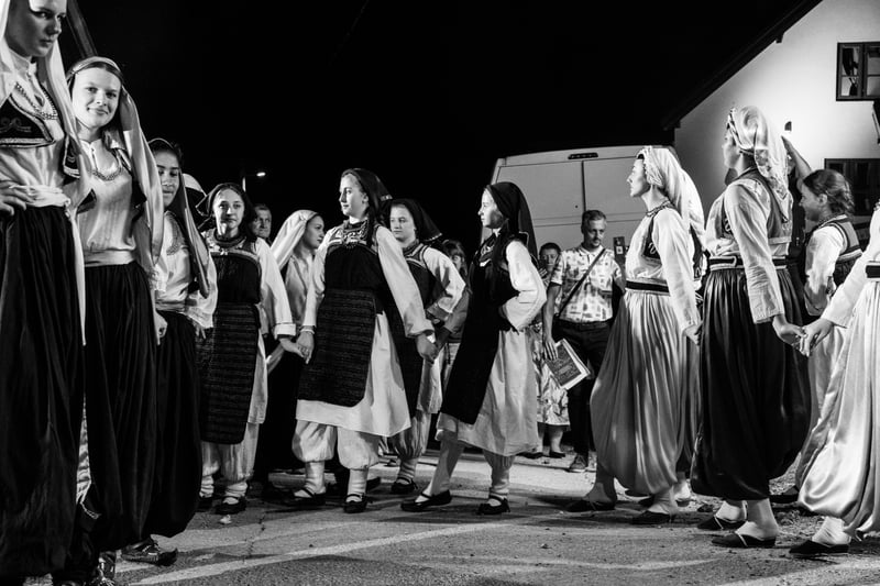 Romantična noć village celebration at Bobovac